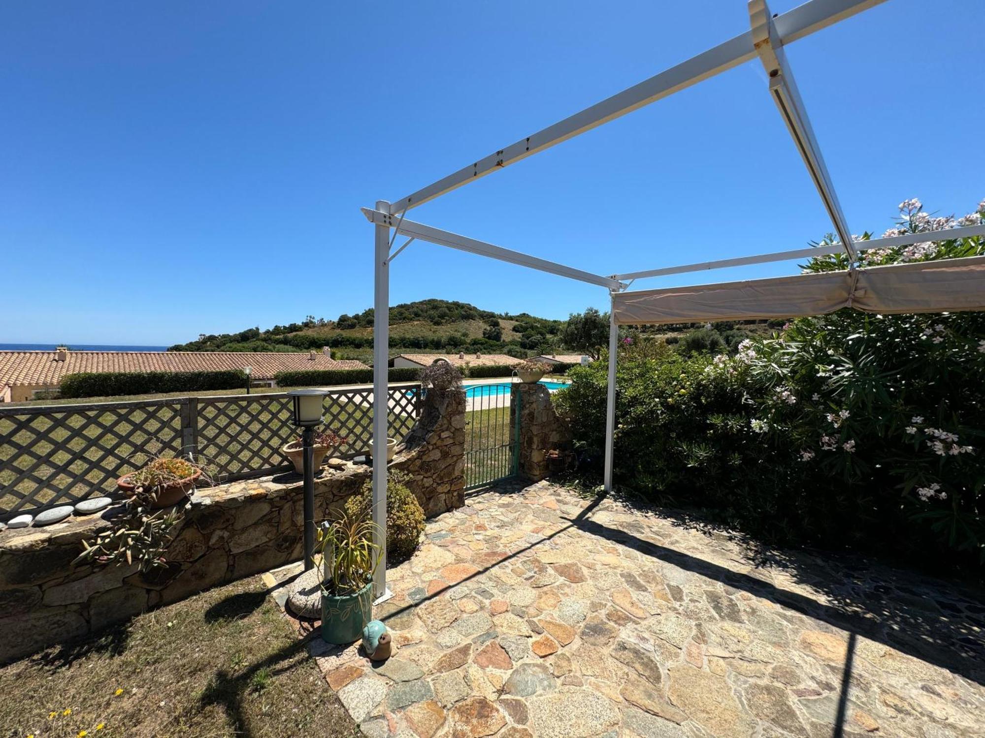 Casa vacanze con piscina vista mare Tertenìa Esterno foto