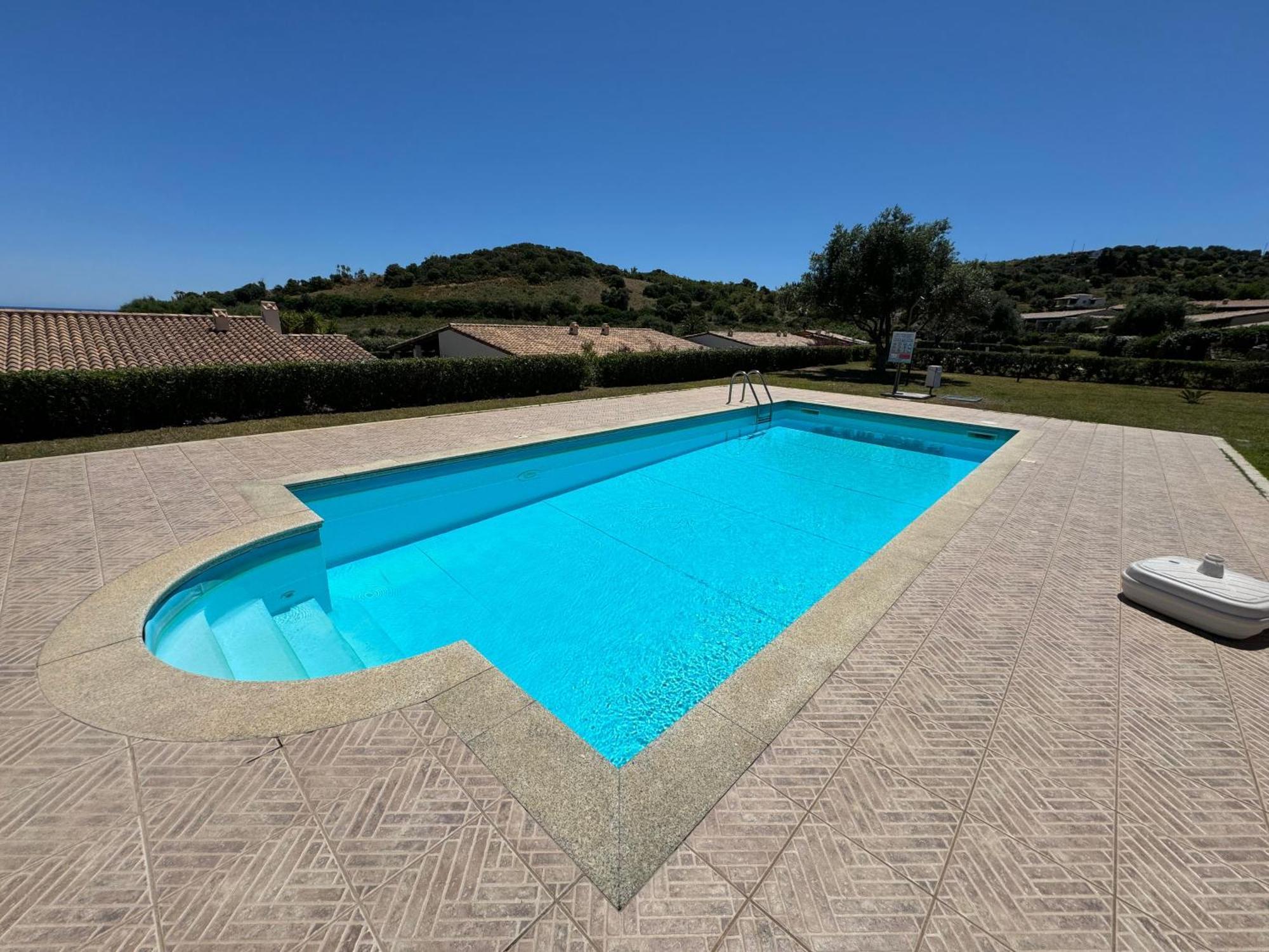 Casa vacanze con piscina vista mare Tertenìa Esterno foto